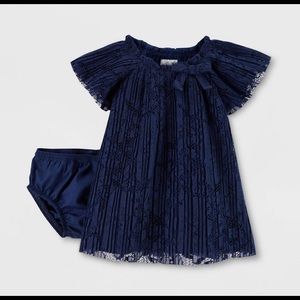 Newborn baby girl lace dress